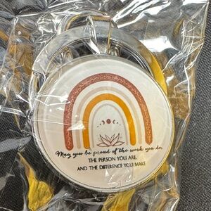Inspirational Rainbow Keychain May you be proud of the work you do, the person